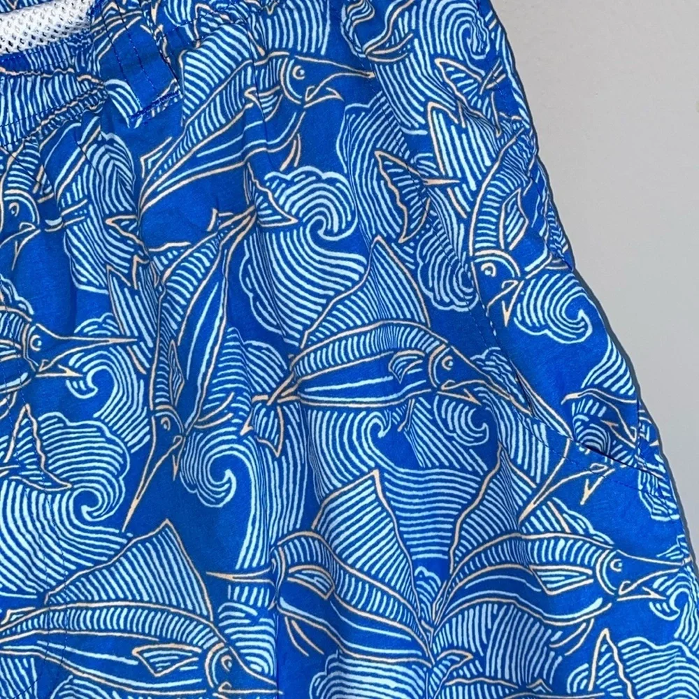 Columbia Blue Swim Trunks Quick-Dry Elastic Waist